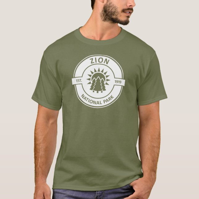 T-shirt Parc national de Sion Sun Trees (Devant)