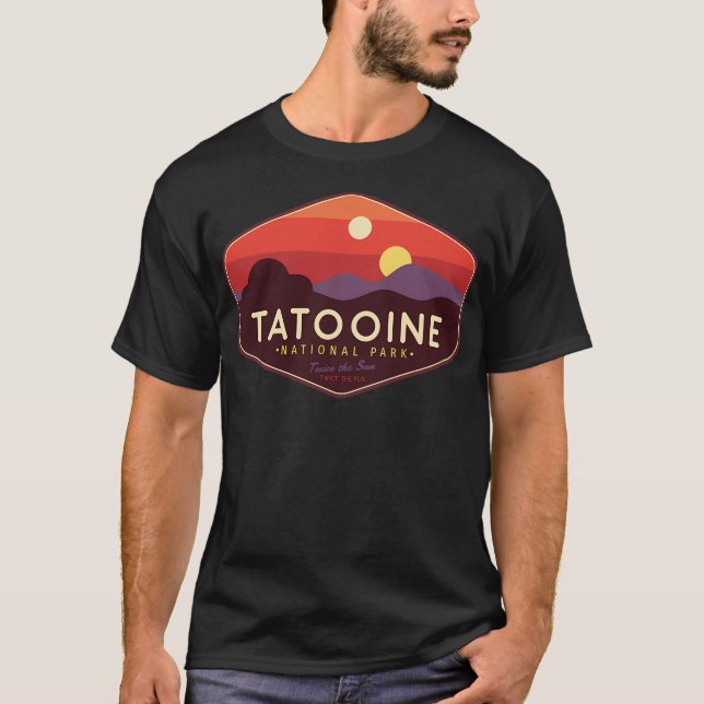 T-shirt Parc National De Tatooine - Deux Fois Plus Amusant (Devant)