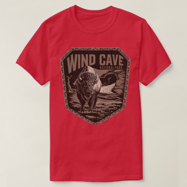 T-shirt Parc national de Wind Cave (Design devant)