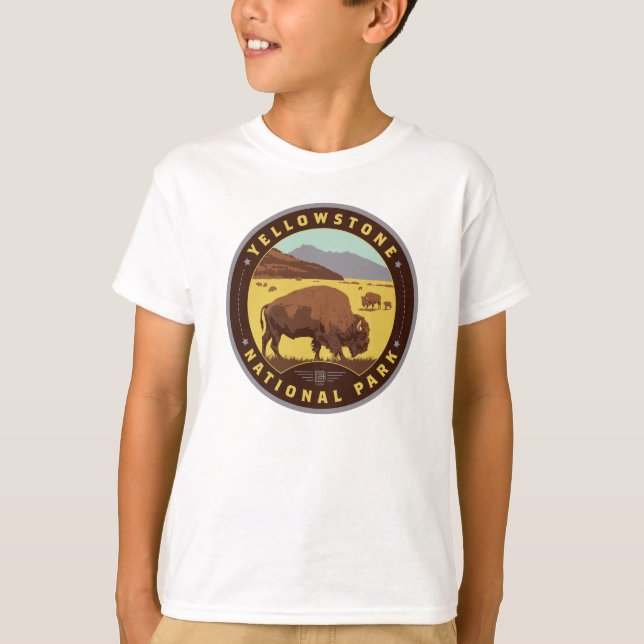 T-shirt Parc national de Yellowstone (Devant)