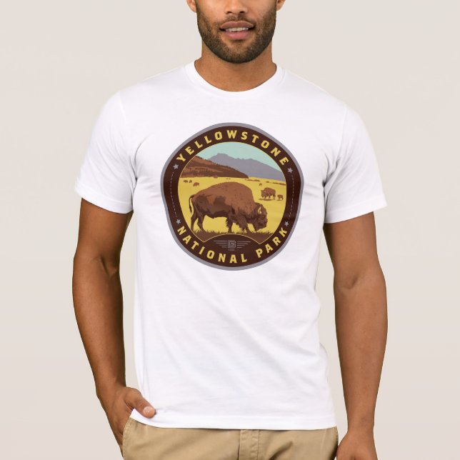 T-shirt Parc national de Yellowstone (Devant)