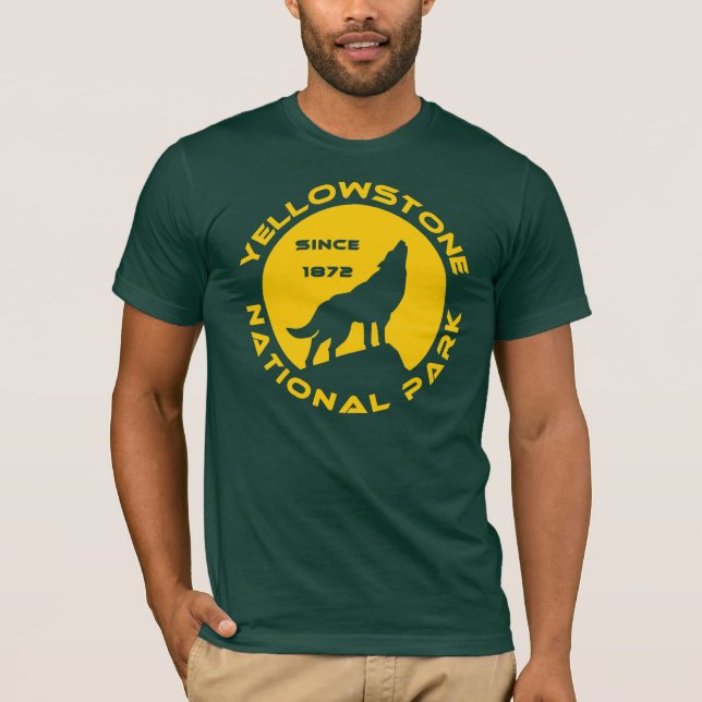 T-shirt Parc national de Yellowstone (Devant)
