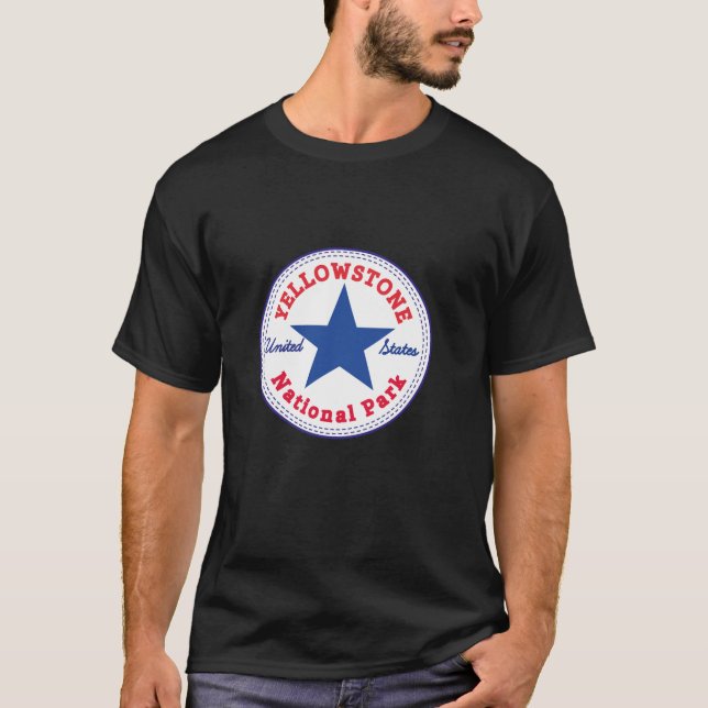 T-shirt PARC NATIONAL DE YELLOWSTONE États-Unis d'Amérique (Devant)