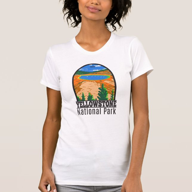 T-shirt Parc national de Yellowstone Grand Prismatic Sprin (Devant)