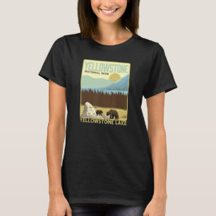 T-shirt Parc national de Yellowstone, lac Yellowstone et o
