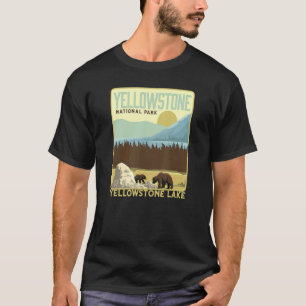 T-shirt Parc national de Yellowstone Lac Yellowstone et ou