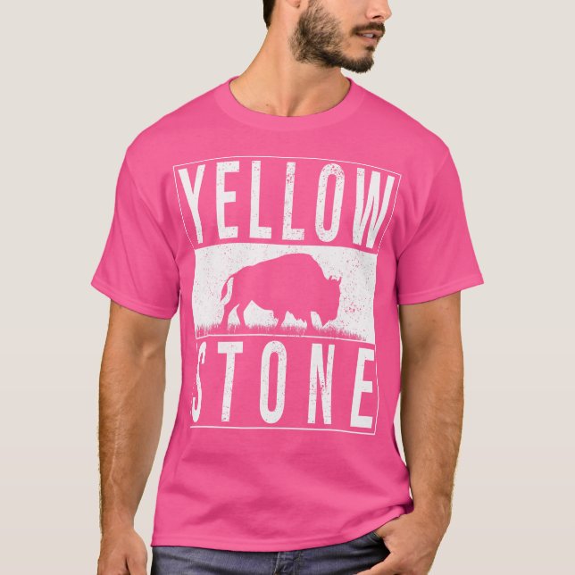 T-shirt Parc National De Yellowstone Pour La Randonnée Et  (Devant)