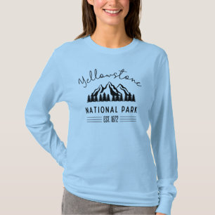 T-shirt Parc national de Yellowstone Randonnée Camping