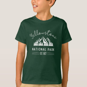 T-shirt Parc national de Yellowstone Randonnée Camping