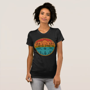 T-shirt Parc national de Yellowstone Rétro Wyoming USA Bis
