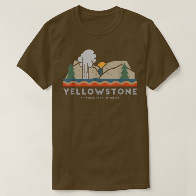 T-shirt Parc national de Yellowstone T (Design devant)