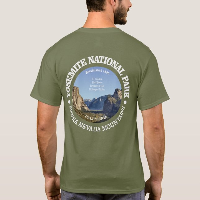 T-shirt Parc national de Yosemite (Dos)
