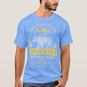 T-shirt Parc national de Yosemite Californie Ours Vintage