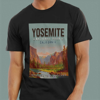 T-shirt Parc national de Yosemite Californie Vintage année