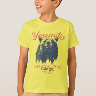 T-shirt Parc national de Yosemite en Californie Ours noir