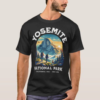 T-shirt Parc national de Yosemite Rétro