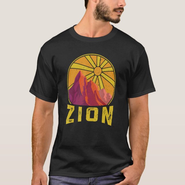 T-shirt Parc national de Zion Randonnée (Devant)