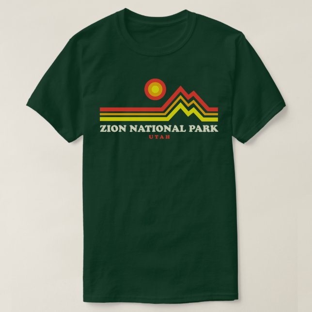 T-shirt Parc national de Zion Randonnées Parc de Zion de l (Design devant)