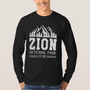 T-shirt Parc national de Zion Utah États-Unis Randonnée en