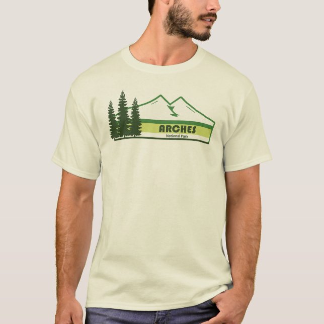 T-shirt Parc national des Arches Grandes vertes (Devant)