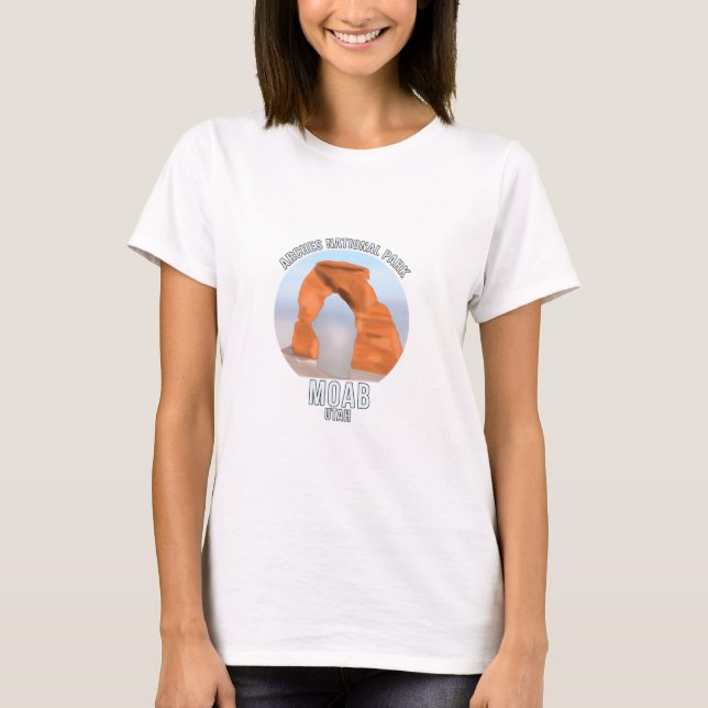 T-shirt Parc national des Arches Moab Utah (Devant)