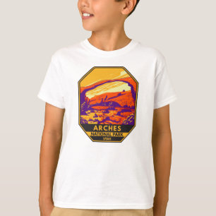 T-shirt Parc national des Arches Utah Paysage Vintage T-Sh