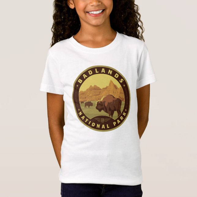 T-Shirt Parc national des Badlands (Devant)