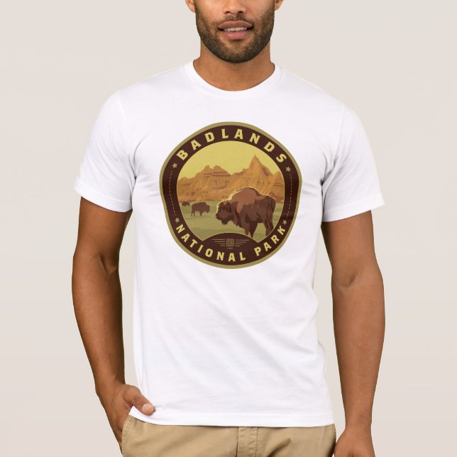 T-shirt Parc national des Badlands (Devant)