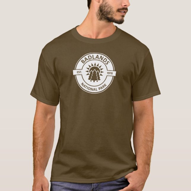 T-shirt Parc national des Badlands (Devant)