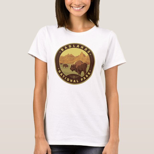 T-shirt Parc national des Badlands (Devant)