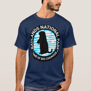 T-shirt Parc national des Badlands Chien des Prairies