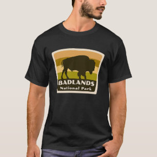 T-shirt Parc national des Badlands Dakota du Sud Dakota du