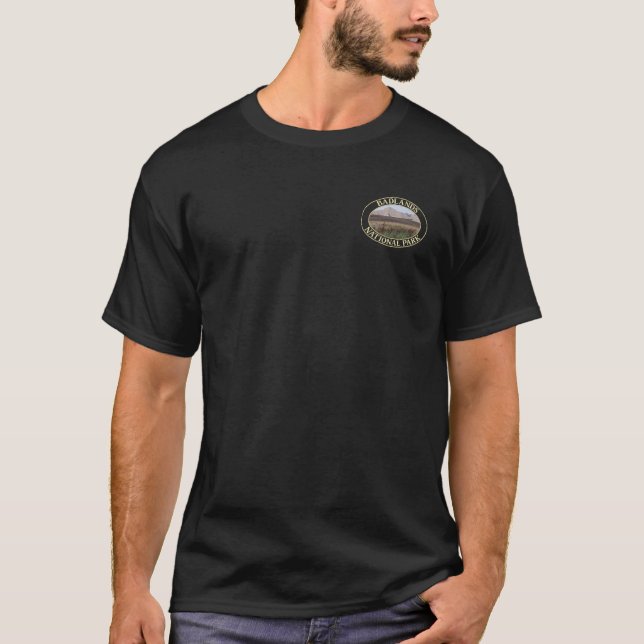 T-shirt Parc national des Badlands dans le Dakota du Sud (Devant)