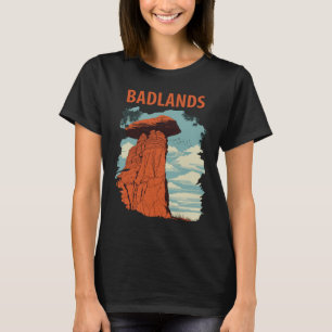 T-shirt Parc national des Badlands Red Travel