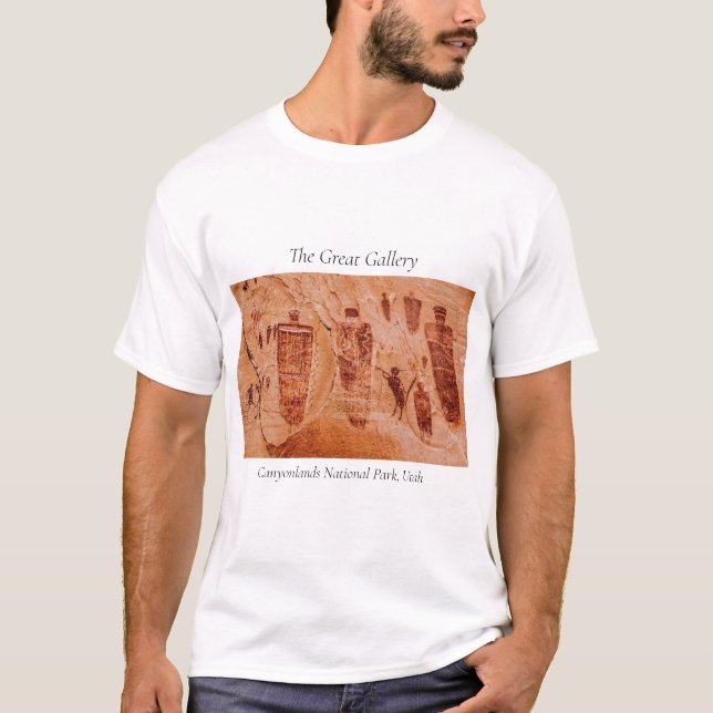 T-shirt Parc national des Cantons Great Gallery Art Rock (Devant)