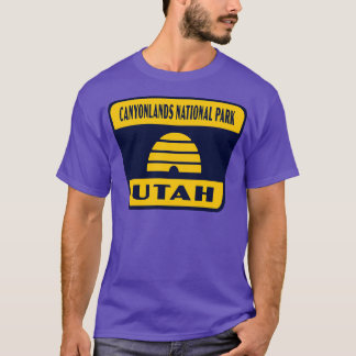 T-shirt Parc national des Canyonlands Utah Insigne du drap