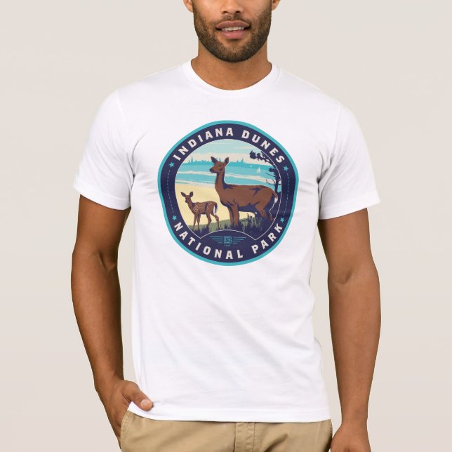 T-shirt Parc national des dunes d'Indiana (Devant)