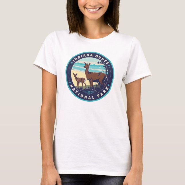 T-shirt Parc national des dunes d'Indiana (Devant)