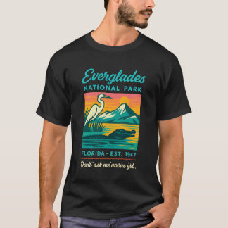 T-shirt Parc national des Everglades Alligator Vintage Flo