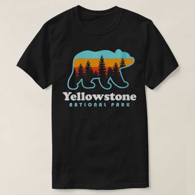 T-shirt Parc national des femmes de Yellowstone Wyoming Be (Design devant)