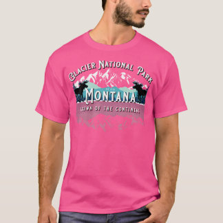 T-shirt Parc national des Glaciers Montana Moose Randonnée