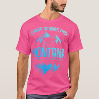 T-shirt Parc national des Glaciers Montana Moose Randonnée