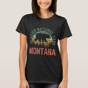 T-shirt Parc national des Glaciers novlelty Road trip Mont