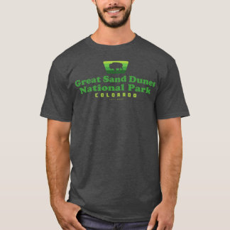 T-shirt Parc national des grandes dunes de sable Insigne r