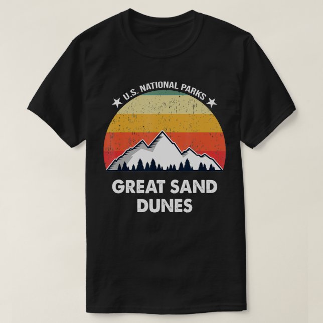 T-shirt Parc national des Great Sand Dunes (Design devant)