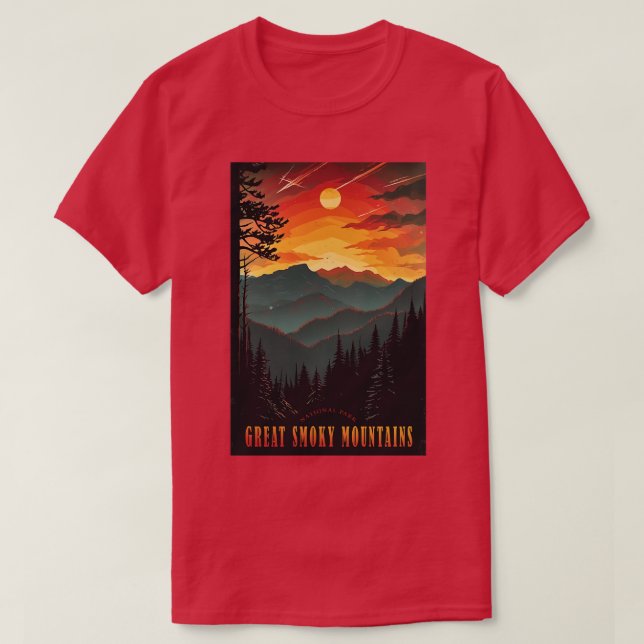 T-shirt Parc national des Great Smoky Mountains 7 (Design devant)