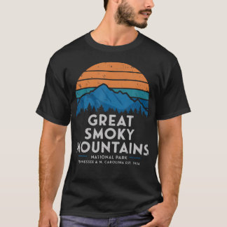T-shirt Parc national des Great Smoky Mountains Coucher de