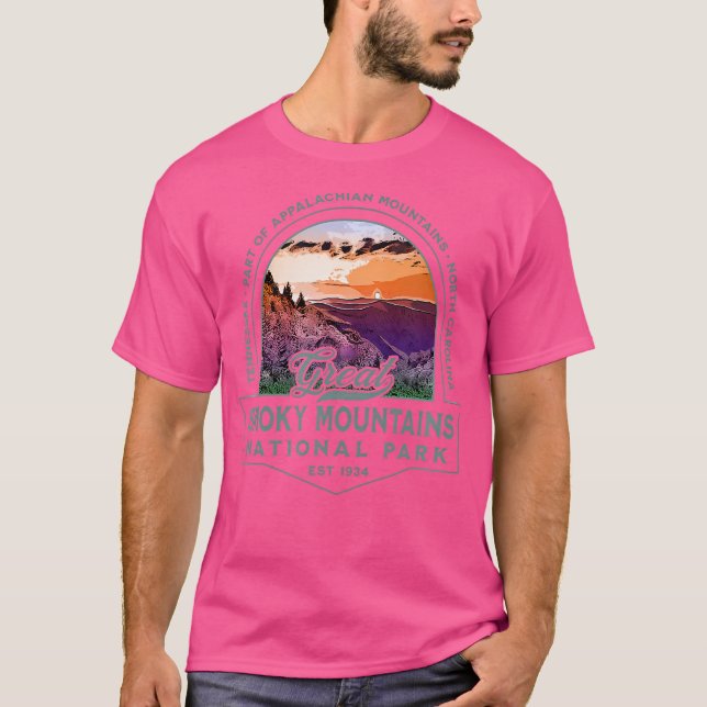T-shirt Parc national des Great Smoky Mountains Randonnée  (Devant)