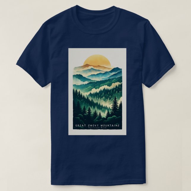 T-shirt Parc national des Great Smoky Mountains Voyage 12 (Design devant)