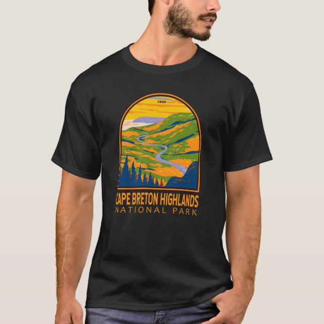 T-shirt Parc national des Hautes-Terres-du-Cap-Breton Cana (Devant)